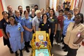Russells Hall Hospital’s Stroke Unit staff receiving their accreditation from the National Gold Standards Framework (GSF)