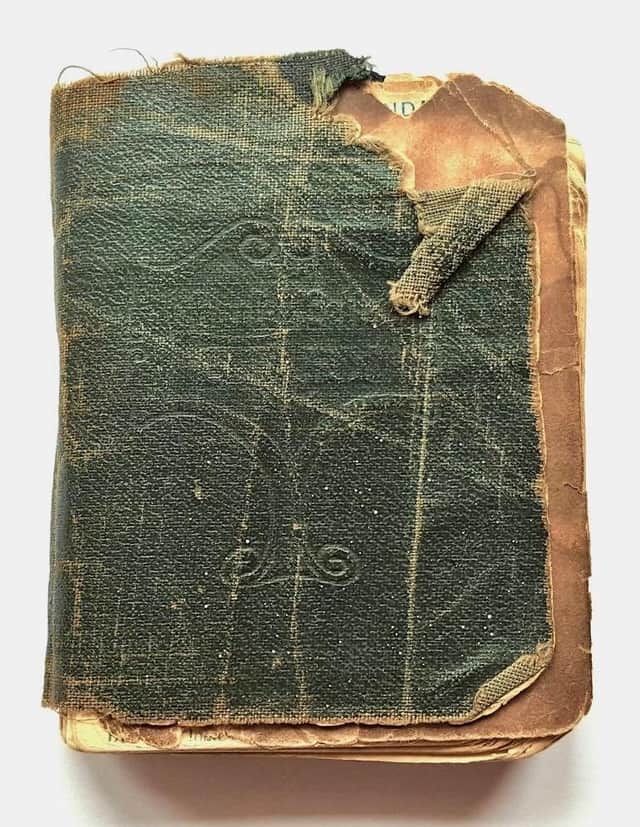 Corporal Claude Nuttall's pocket diary was discovered on a rubbish tip in the 1960s