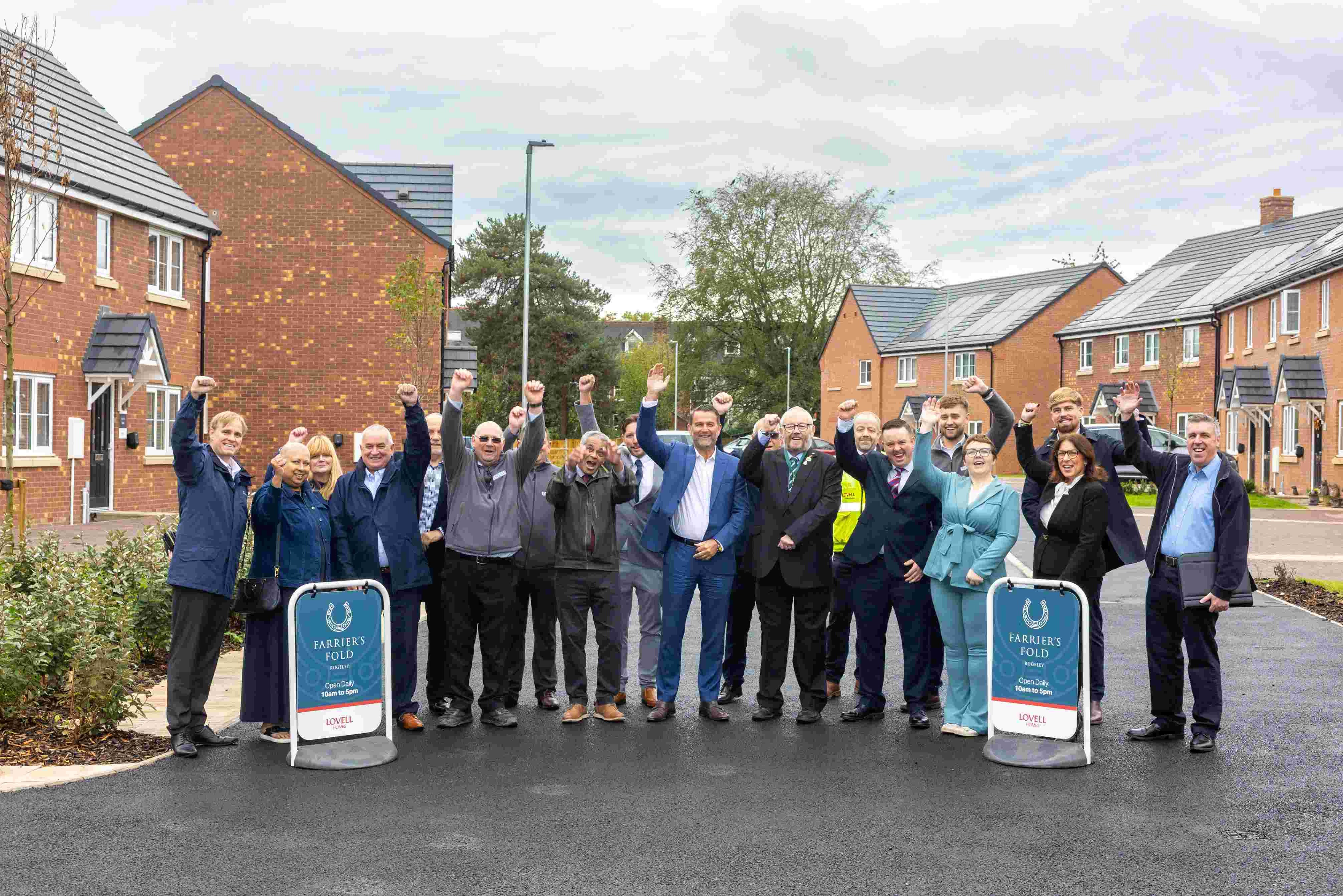 Much needed council-owned homes delivered in Rugeley as partners mark ...
