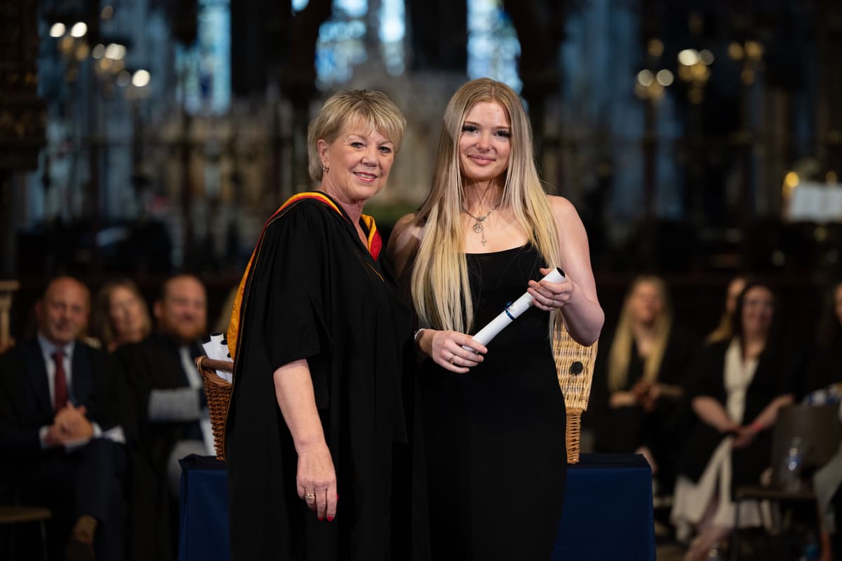 South Staffordshire College's plumbing apprentice receives special award