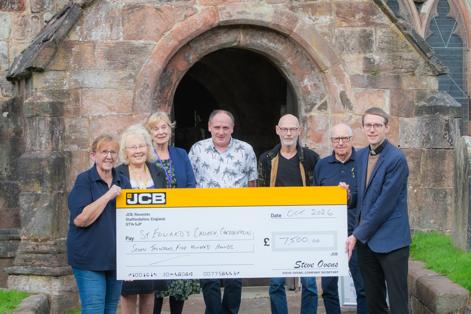 JCB pledges £7,500 to historic village church restoration appeal