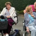 Well-being Assistant, Vicky Cooper, with residents June Abbiss and Joan Pearce.