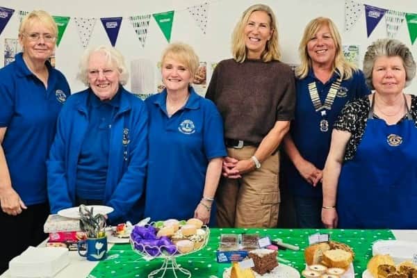 Rugeley and District Lions with Mrs Liz Barnes, Lord-Lieutenant of Staffordshire