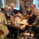 WCASG Chair Dr Rosalind Collingswood, with patrons Hugh & Anita Porter and guests