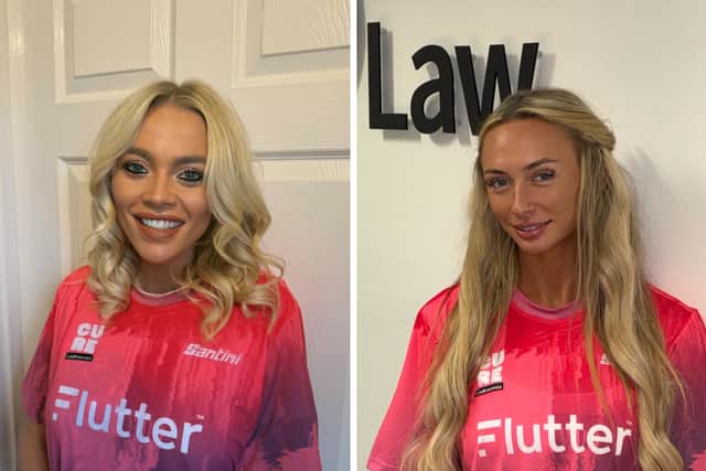 Davisons Law’s Chantelle Steel (left) and Mia Beddows are taking on the London Marathon to raise money for Cure Leukaemia