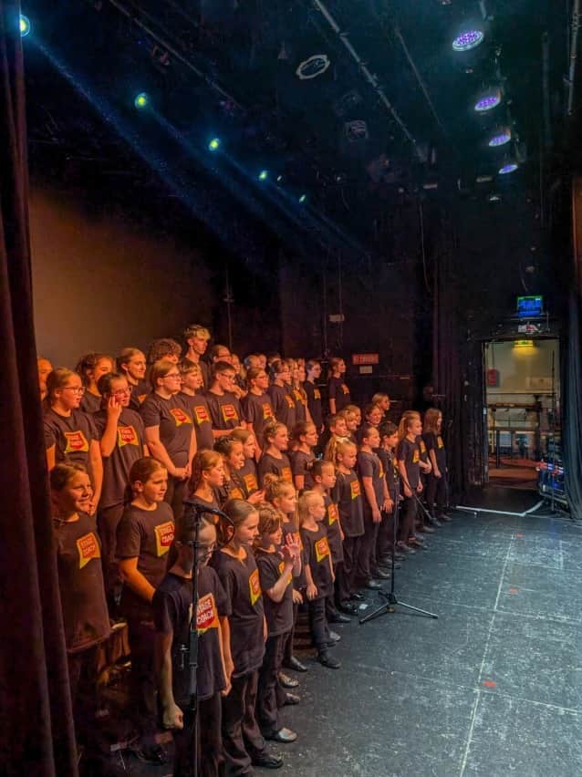 Stagecoach Stourbridge Students performing with The Opera Boys
