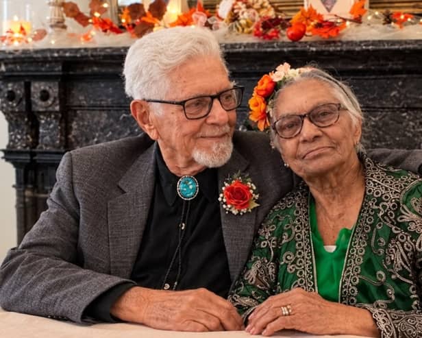John and Dorothy remarried at Hammerwich Hall Care Home