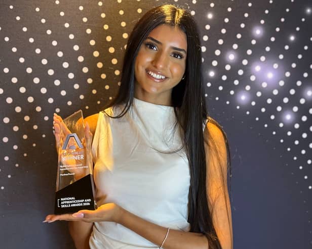 Mandeep Dosanjh with her award