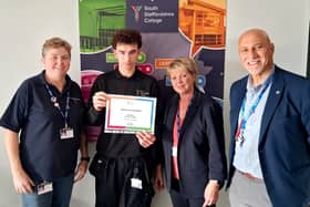Motor vehicle student Alfie recognised for going above and beyond in local community
