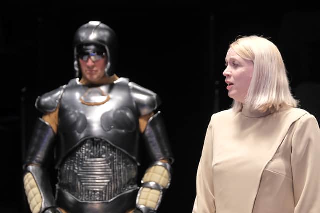 Romeo Oscar with defense counsel Allistra Clay