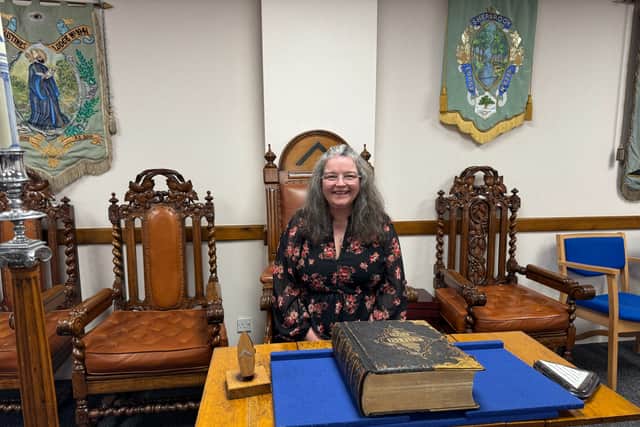 Suzanne Davies in the Masonic Lodge at Chase Golf Club, Penkridge.