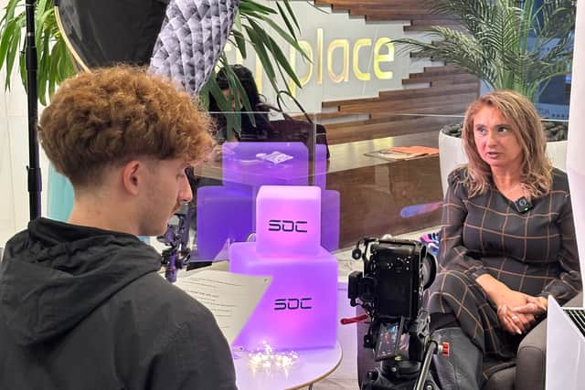 Suki Gill, CEO of School of Coding & AI, during the Women in Tech event