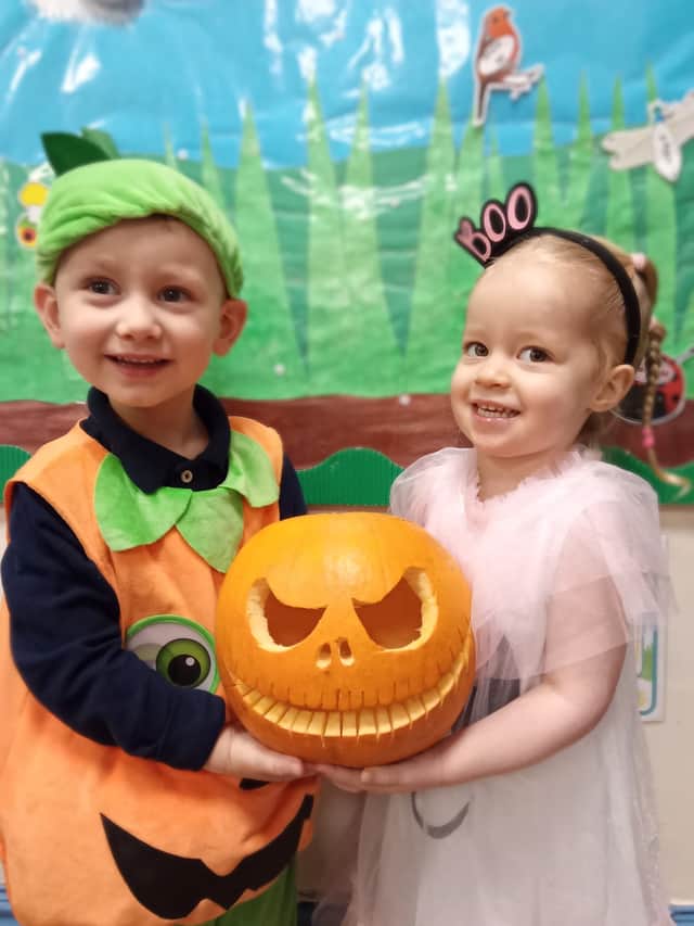 Roman McAdam and Erin Lalor - aged 3 years