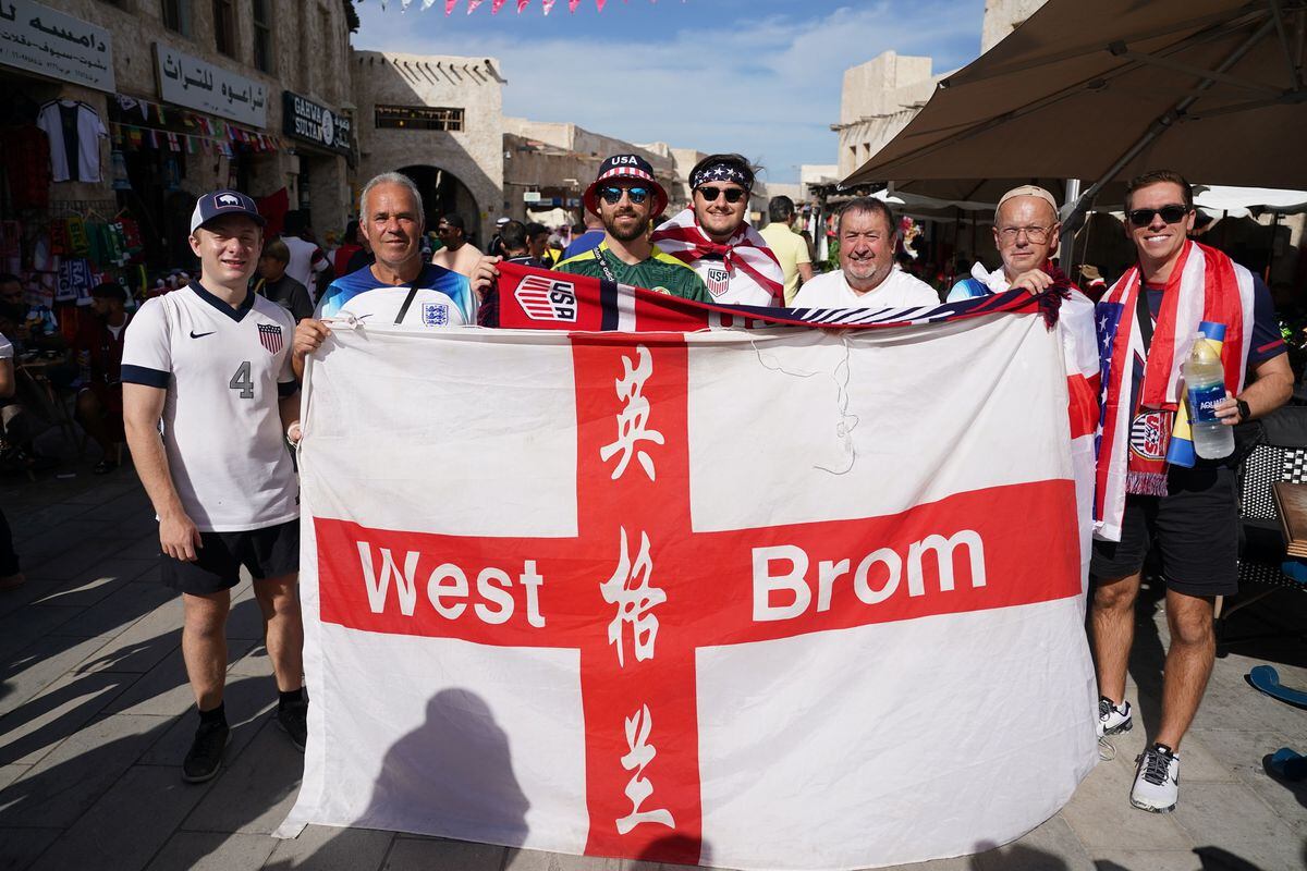 West Brom fans in Qatar