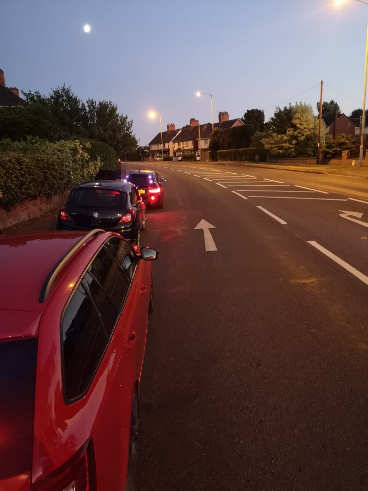 The car was stopped on the Wolverhampton Road leading into Penkridge. Photo: Staffordshire Police