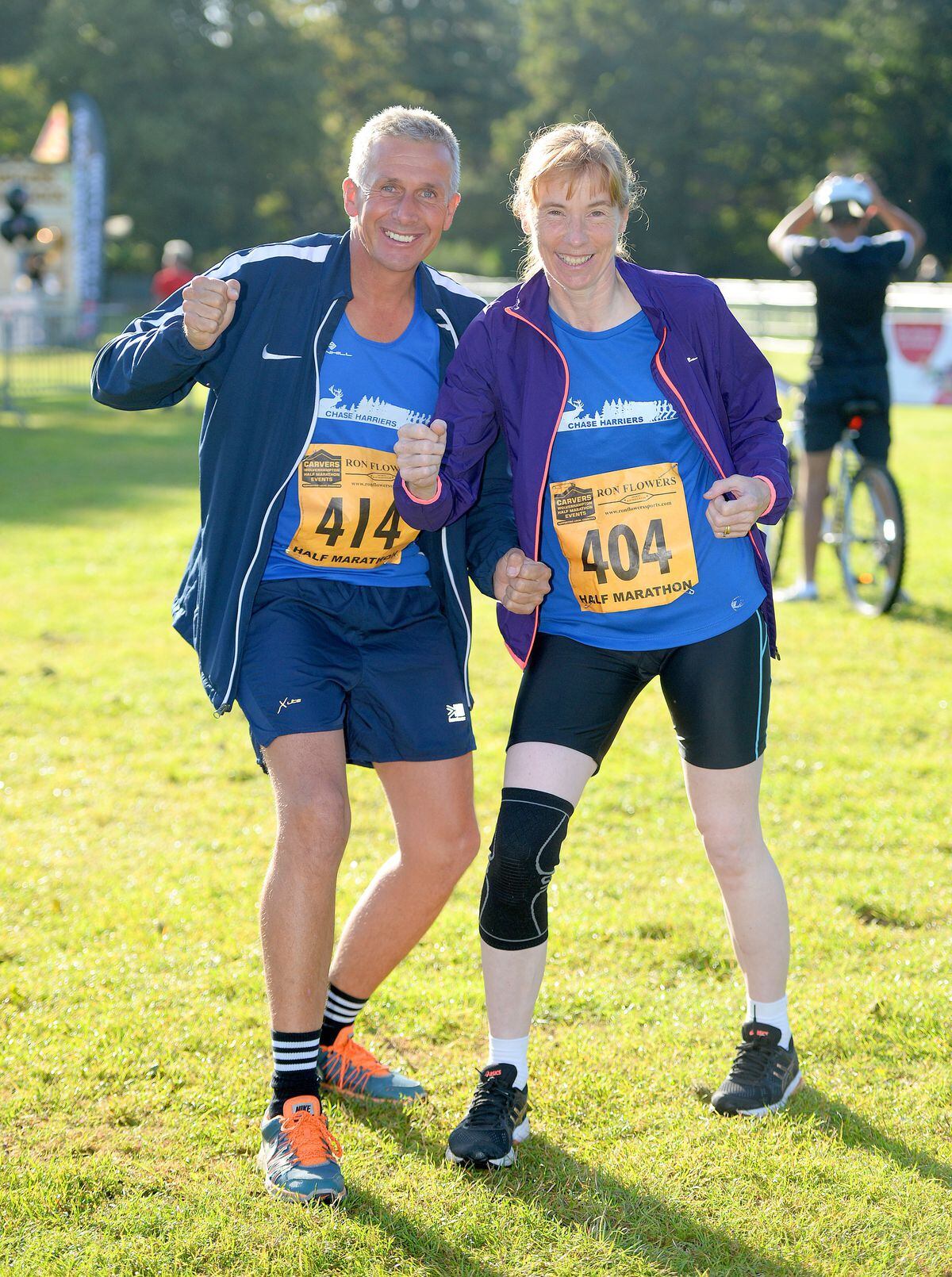 Tim Elsmere and Yvonne Cooper from Chase Harriers