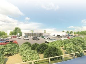 Artist's impression of theproposed new Lidl store for Park Lane, Darlaston. Image: Whittam Cox Architect.