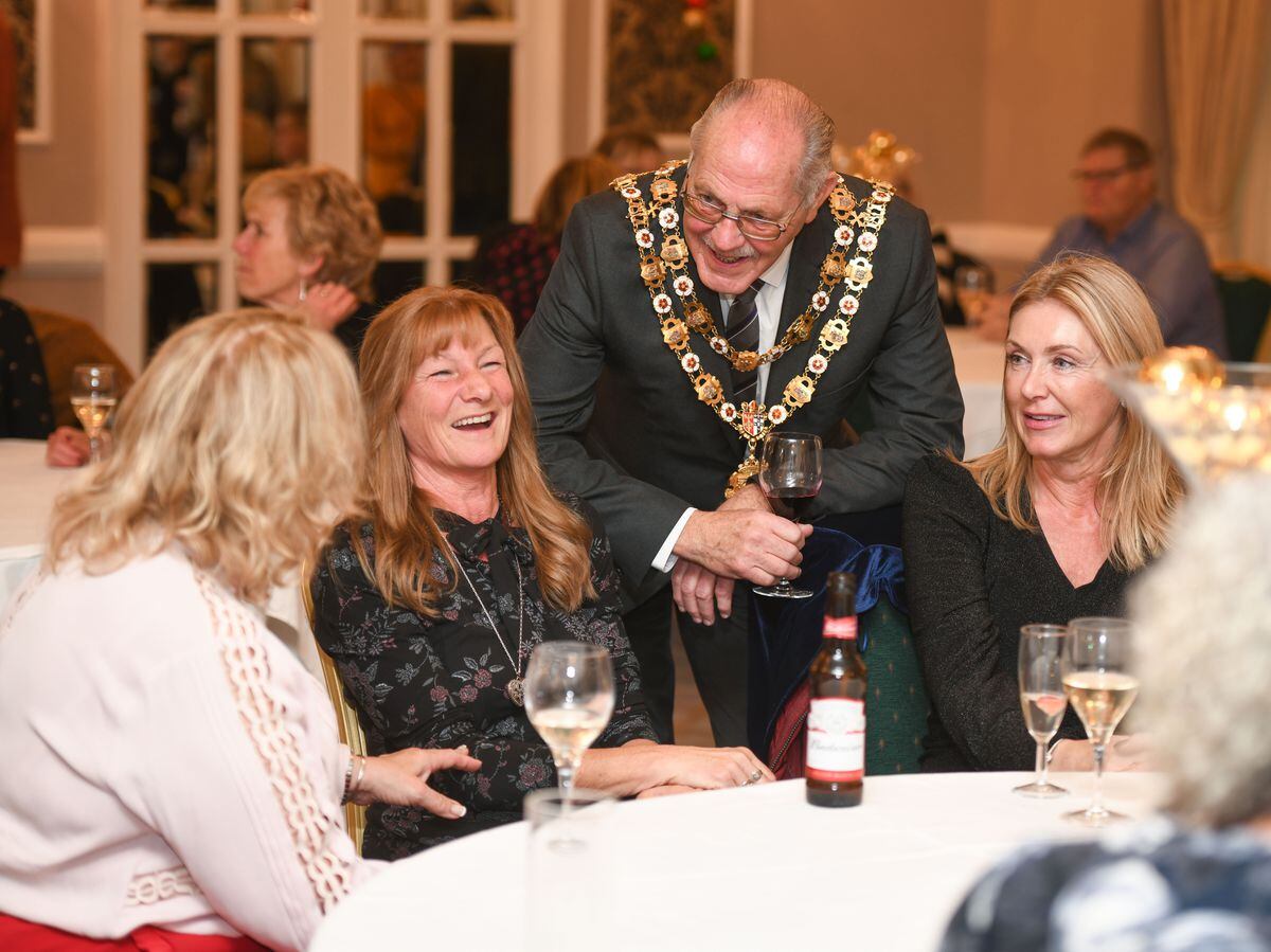 The mayor, cllr Terry Wood, held a reception to honour vaccination volunteers   