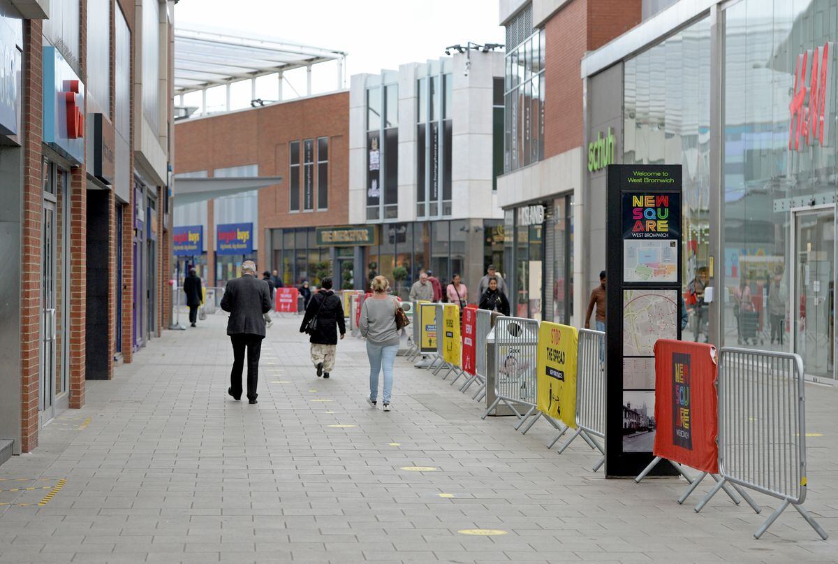 New Square Shopping Centre has installed its own measures ahead of more store reopening on Monday 