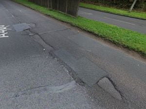Road damage on the A460 is said to soon cause a 'big accident'. Photo: Google