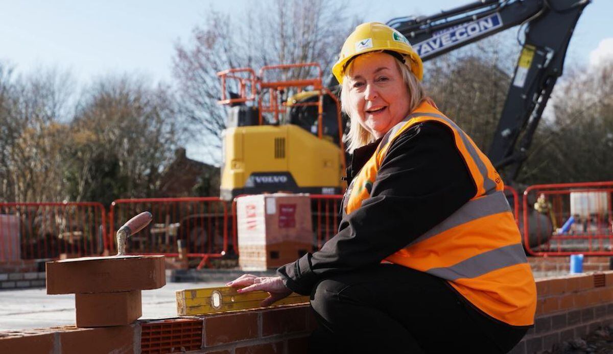 Michelle Howe, Health and Safety Advisor, on-site at Jessup’s Lower Valley Road development in Dudley.