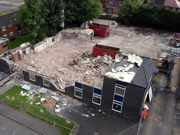 Demolition of the former Brownhills Police Station has begun.