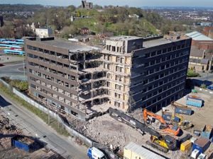 Demolition work continuing on Cavendish House, Dudley