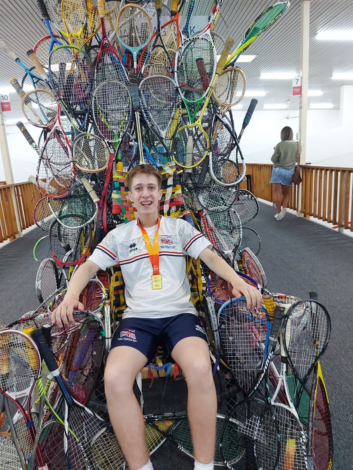 Kristof Polgar at the World Transplant Games  in Perth, Australia