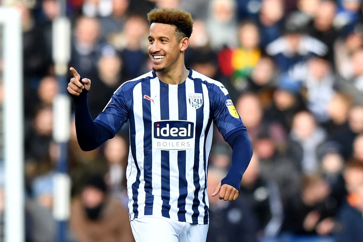 West Bromwich Albion's Callum Robinson during the Sky Bet Championship...