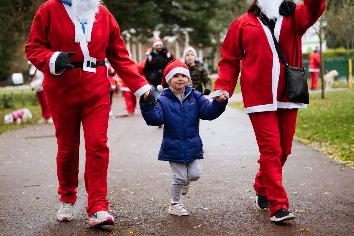 Santa Run in aid of the Beacon Centre for the Blind 