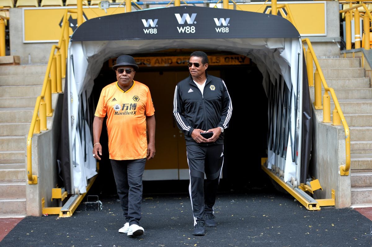 Tito and Jackie Jackson were shown around Molineux