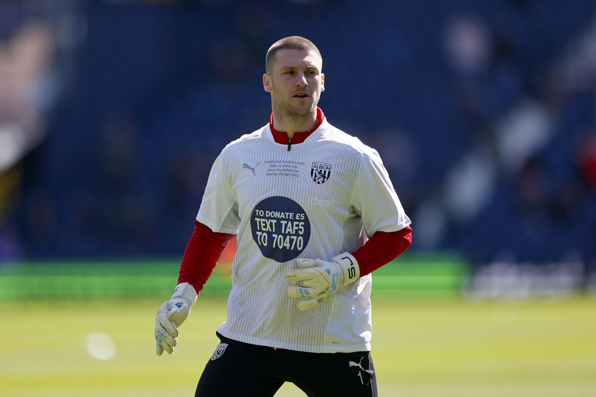  Sam Johnstone of West Bromwich Albion wears a Foundation Day t-shirt 