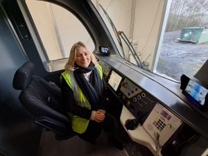Suzanne Webb MP in a Revolution VLR hybrid diesel electric powertrain