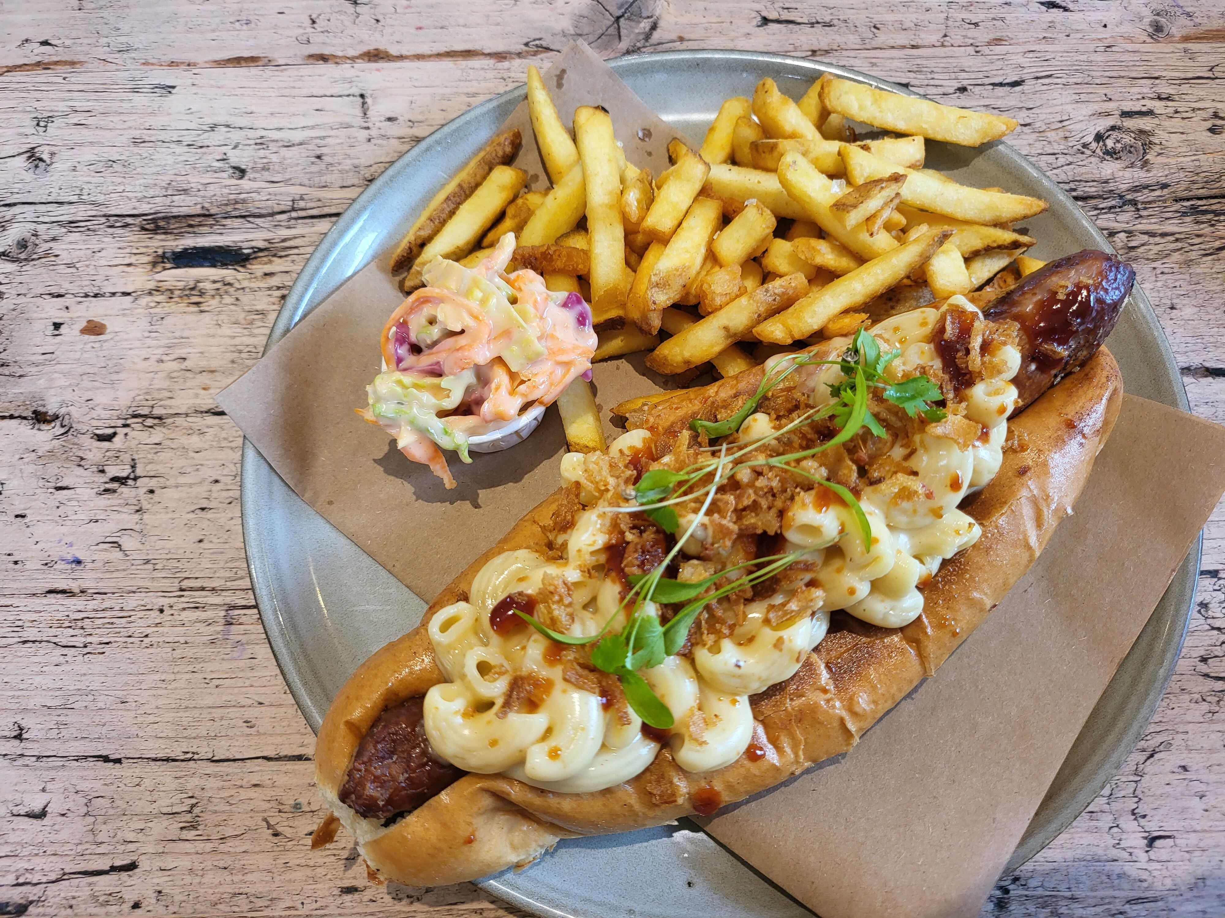 'I had an epic hot dog at a restaurant that's marvellous both inside and out'