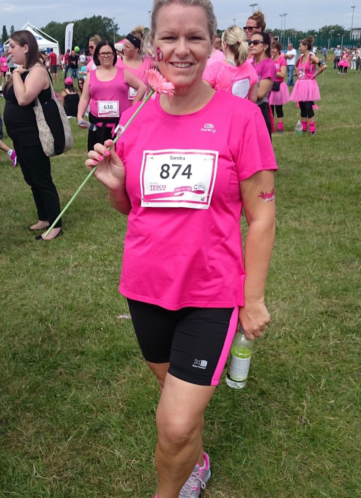 Sandra at Race for Life in 2015