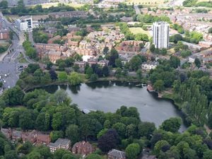 Walsall Arboretum from above