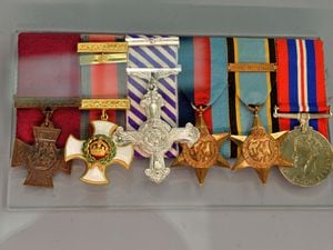 The medals of Wing Commander Guy Gibson, leader of the Dambusters raid. 