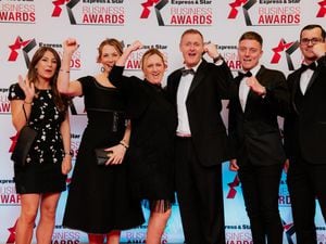 The winners of the Business of the Year category at the Express & Star Business Awards 2019 at Wolverhampton Racecourse were Cameron Homes from Chasetown in Staffordshire