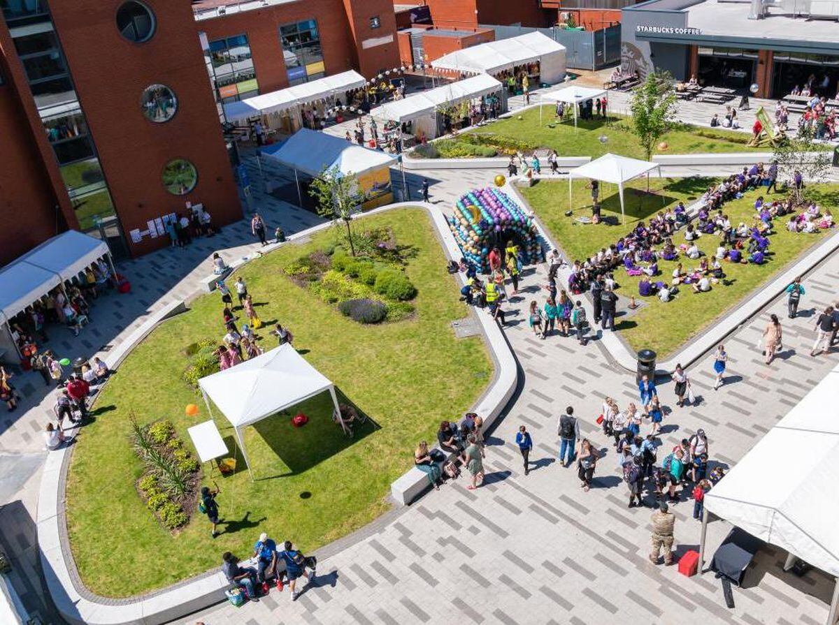 The courtyard will be a hive of activity for Sci-Fest