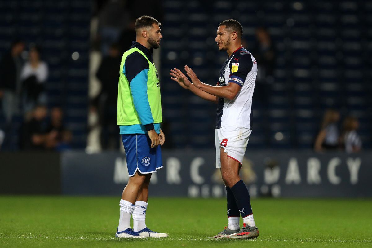 Charlie Austin and Jake Livermore (Photo by Adam Fradgley/West Bromwich Albion FC via Getty Images).