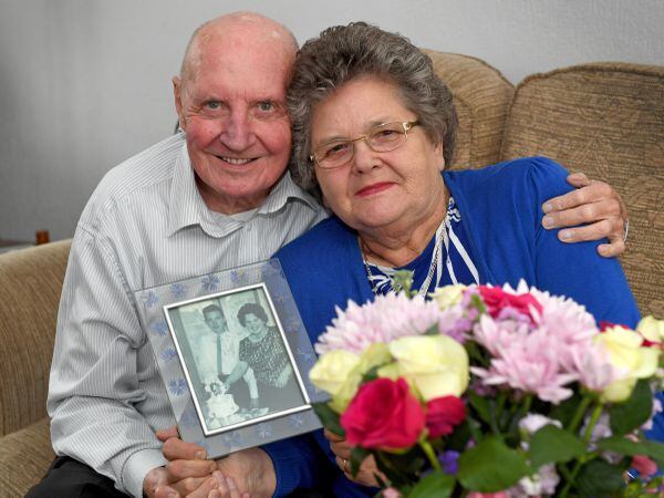 John and Pauline Pinson are celebrating 60 years of marriage