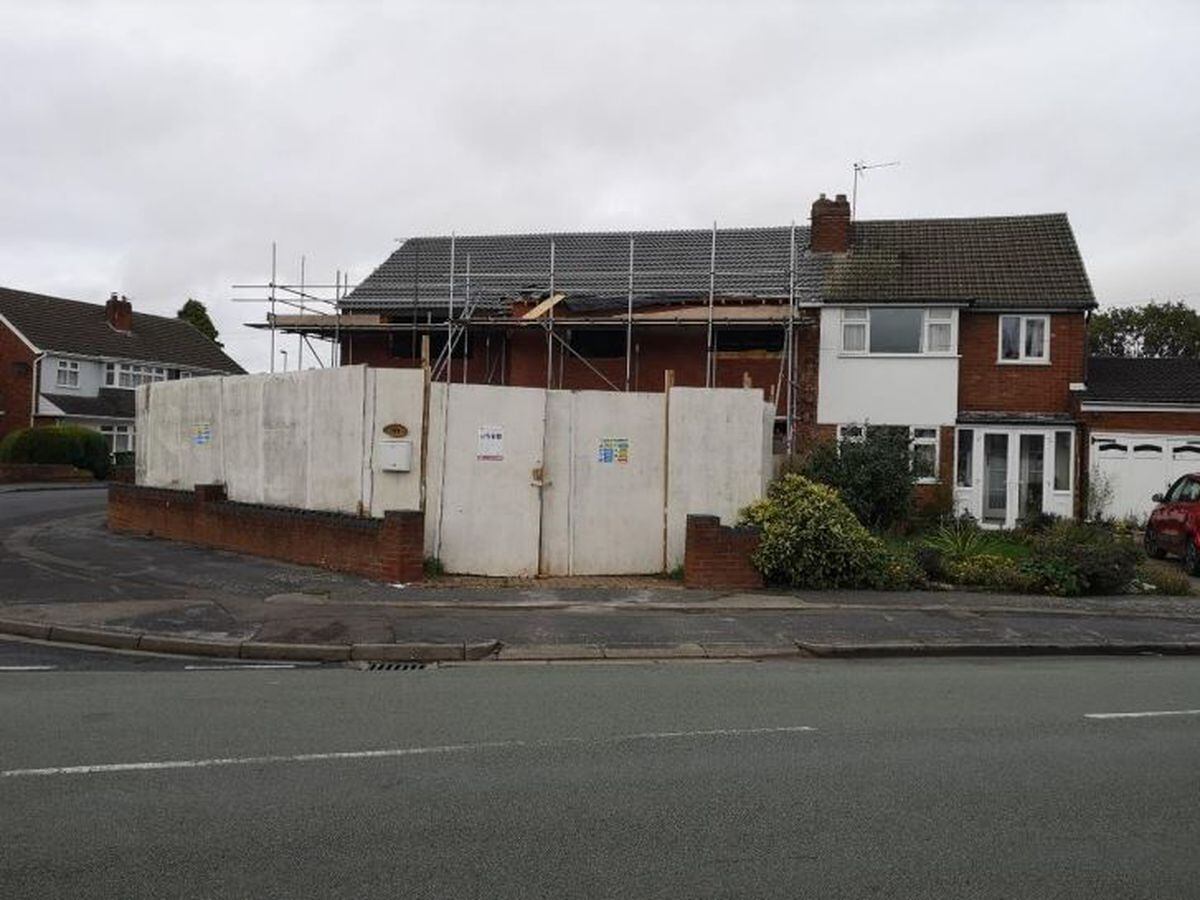 Walsall Council said work was carried out to build a new home in Sandringham Avenue without planning permission.