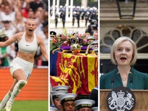 Some of the biggest news stories of the year: England Women winning Euro 2022, the Queen's death and Liz Truss' short tenure as Prime Minister