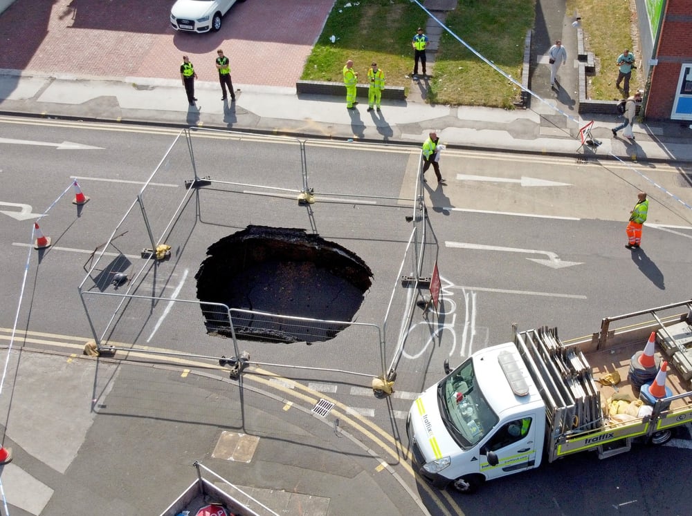 Walsall Road Closed As Huge Sinkhole Opens Up Express Star