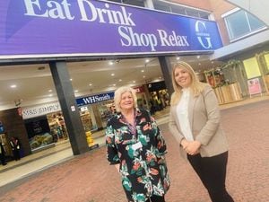 Angela Henderson, BID Chair and Centre Manager of Gracechurch Shopping Centre, with Michelle Baker