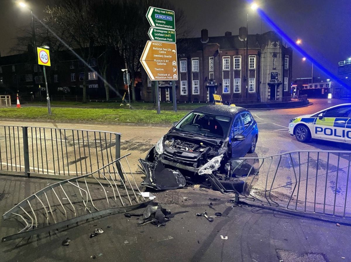 Driver Flees Scene After City Centre Crash Say Police Express And Star
