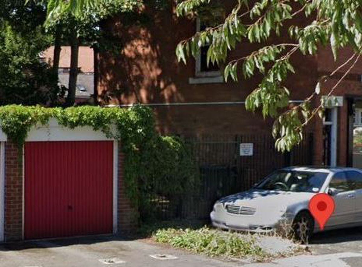 The former garages site in Lower Vauxhall, Tettenhall, Wolverhampton. Photo: Google Street View