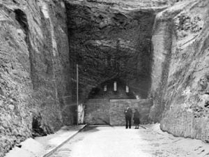 Top secret – the entrance to Drakelow Tunnels in April 1943.