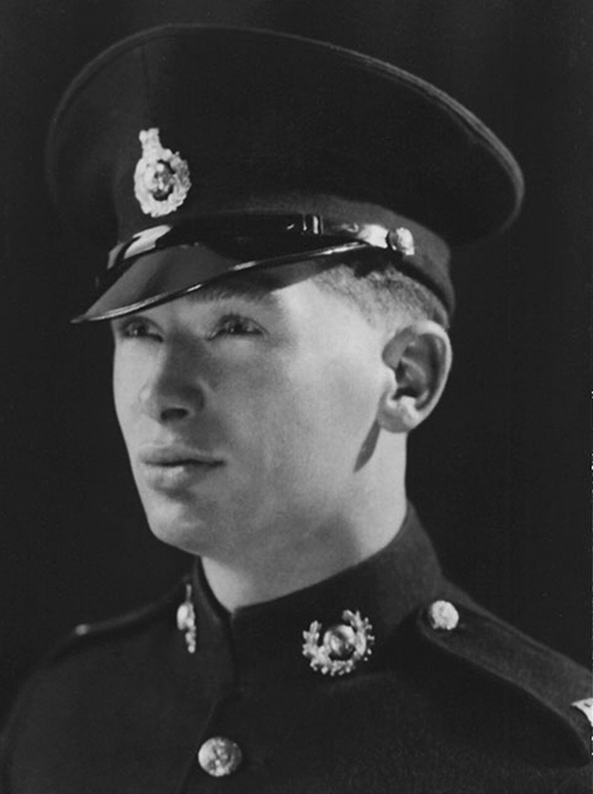 Royal Marine Roy in uniform.