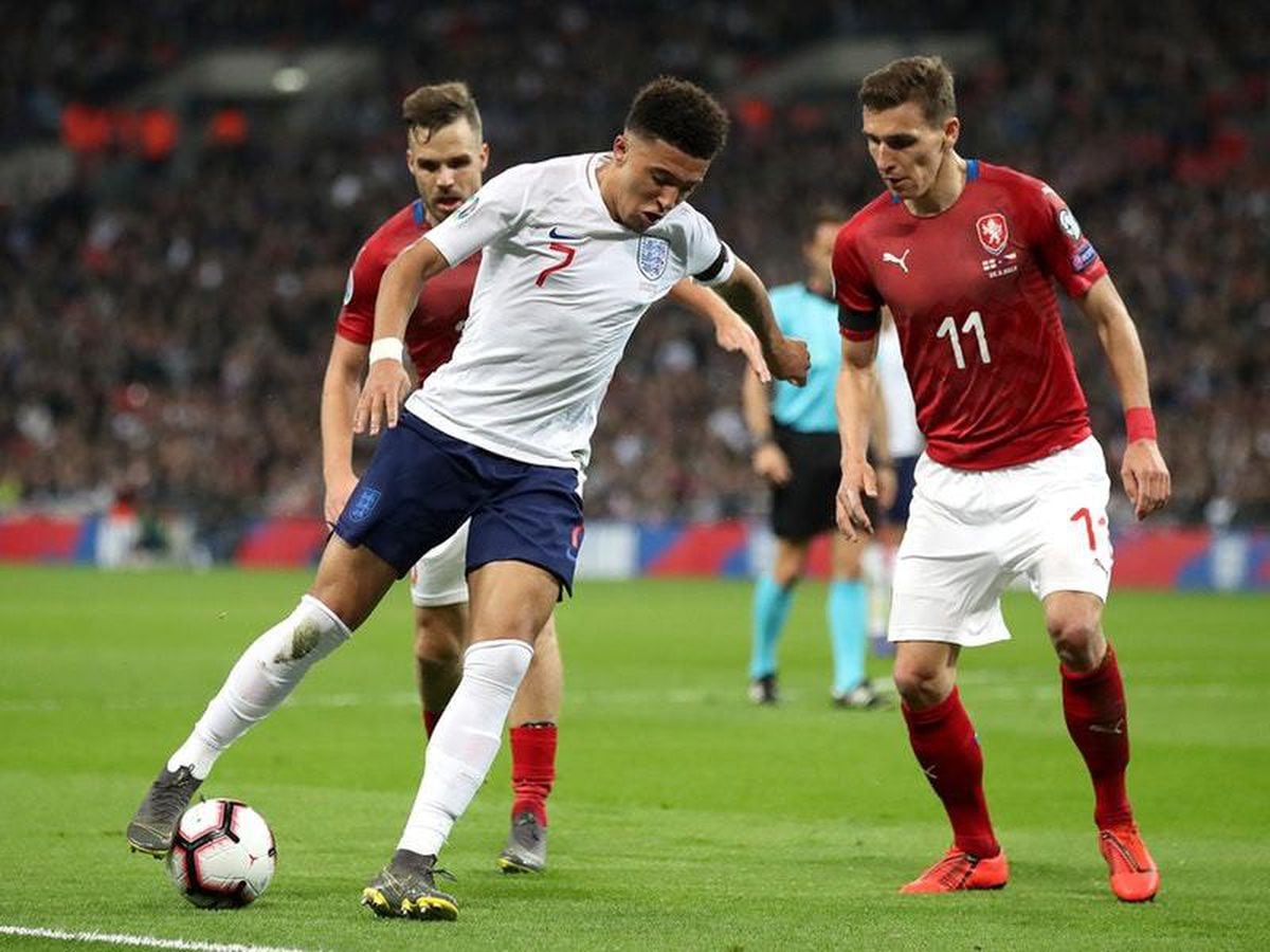How did Jadon Sancho fare on his first competitive England start ...